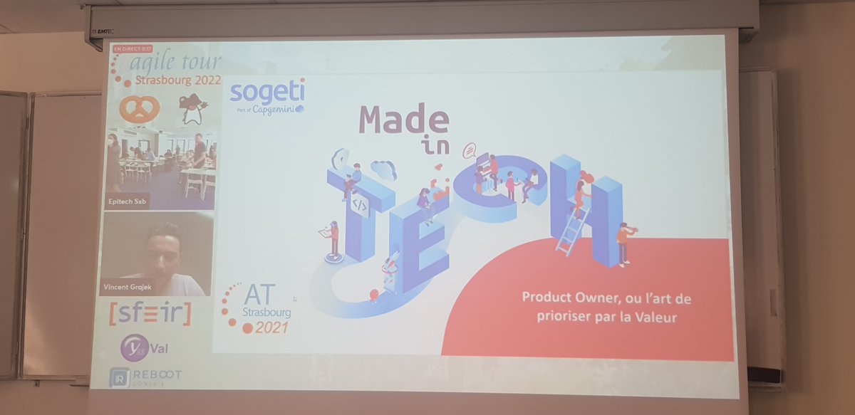 Vincent Grajek ♠️ revient en force pour mettre en avant le product owner, l'habilité de prioriser par la valeur. la thématique présentée est "Product Owner, ou l'art de prioriser par la valeur".