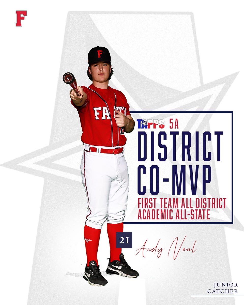 GoFaithLions's tweet photo. BSB: Congrats to our 1st Team All-District baseball players! @GFCSBSB @TAPPSBaseball #faithbaseball #wearefaith #tappsbaseball https://t.co/QkHZOpa5dX