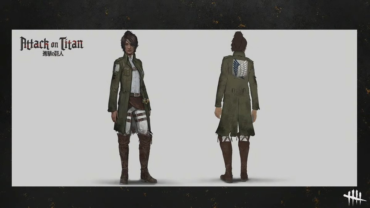 LeaksDbd's tweet image. Mid-Chapter 24.5 Cosmetics List (that&apos;s not final list).

Attack on Titan cosmetic for Spirit?

#DeadbyDaylight #dbdleaks #leaksdbd #dbd
