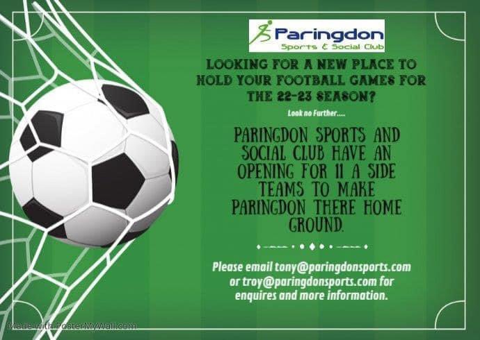 Paringdon Sports and Social Club tweet media