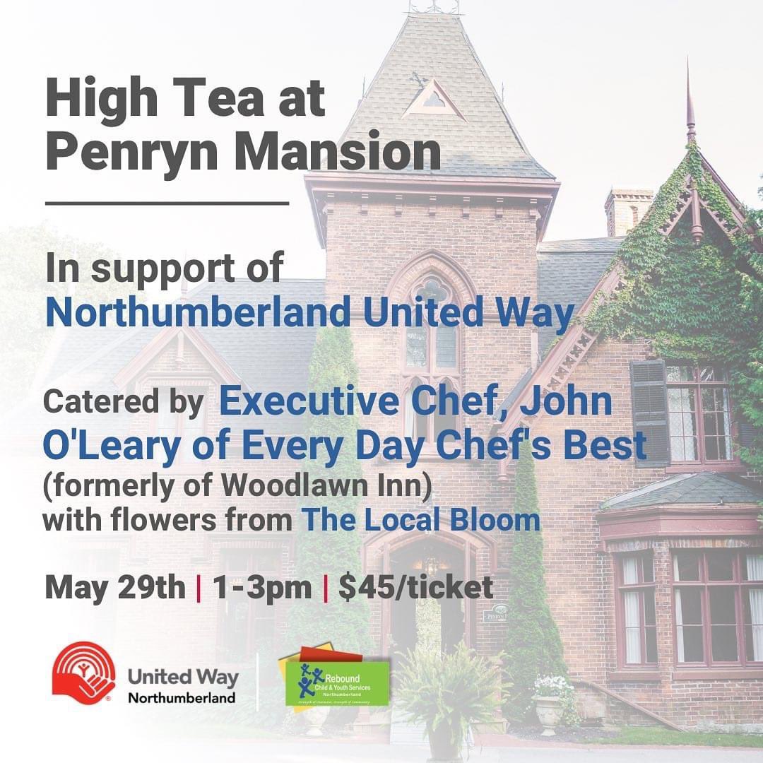 You don’t want to miss <a href="/ReboundCYS/">Rebound Child & Youth Services</a> exclusive High Tea at the Penryn Mansion in support of Northumberland United Way! ☕️🫖

To reserve your seat, please visit: rcys.ca/high-tea