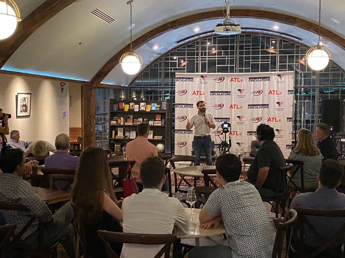 LathamSaddler's tweet photo. Had a great time at Bold Monk Brewing Company with the @AtlantaYR’s, a great Republican organization that I’m proud to be a member of. These folks are ready for a next generation leader!

Thank you @englishallen for having me! #MissionCritical #gapol #gasen https://t.co/XOiXZ95mjQ