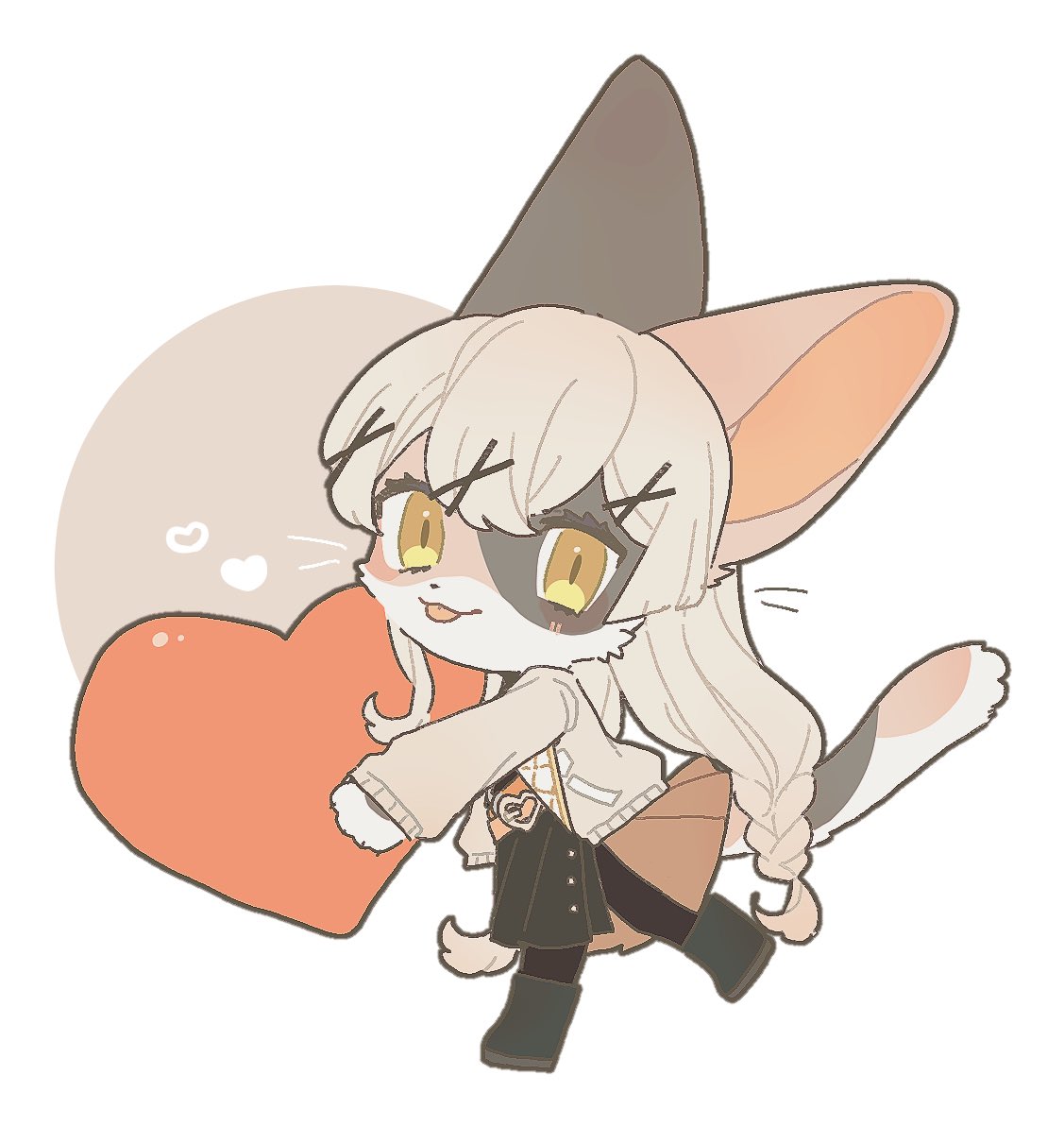 「♥️〜 」|くろカサのイラスト