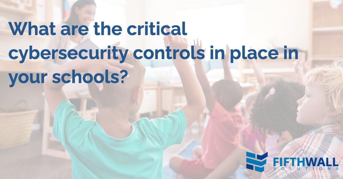 Raise your 🖐️ if you know the critical controls that must be in place to better position your school district for the best #cyberinsurance coverage possible!

Ask FifthWall Solutions to join the conversations with your Insureds in #Education. 
fifthwallsolutions.com/contact-us/