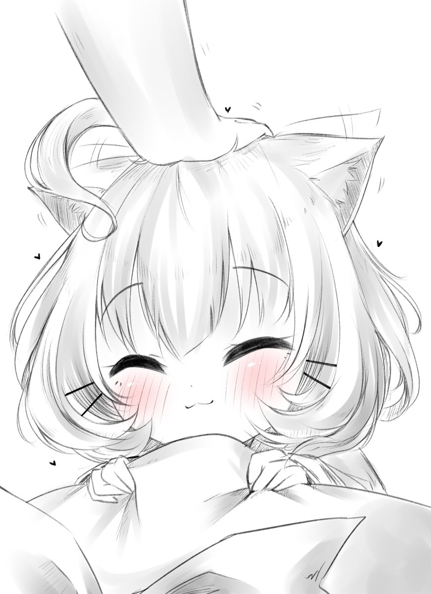 「I heard a cat need headpats!
#DrawMillie」|KGhazir (comms: FULL)のイラスト