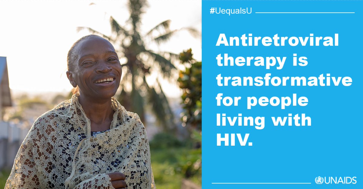 UNAIDS's tweet image. HIV has changed.

When people living with HIV are on effective treatment, they can:

💊 live long, healthy, fulfilling lives.
💊 be sure they will not pass on HIV sexually.
💊 have babies born HIV-negative.

Learn more about #UequalsU 👉🏾 bit.ly/3lw3KcG