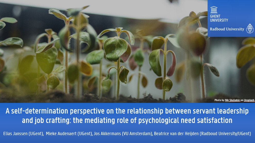 In the <a href="/hrm_ob/">HRM & OB Ghent University</a> research cluster seminar of this month, <a href="/ESSJanssen/">Elias Janssen</a> focused on how principals can #motivate the #JobCrafting of #teachers 

Great and inspiring work!

Other 'published' work by <a href="/ESSJanssen/">Elias Janssen</a> ⬇️
sciencedirect.com/science/articl… 

#mustread <a href="/UGentAtWork/">UGent @ Work</a> <a href="/ugent/">UGent</a>