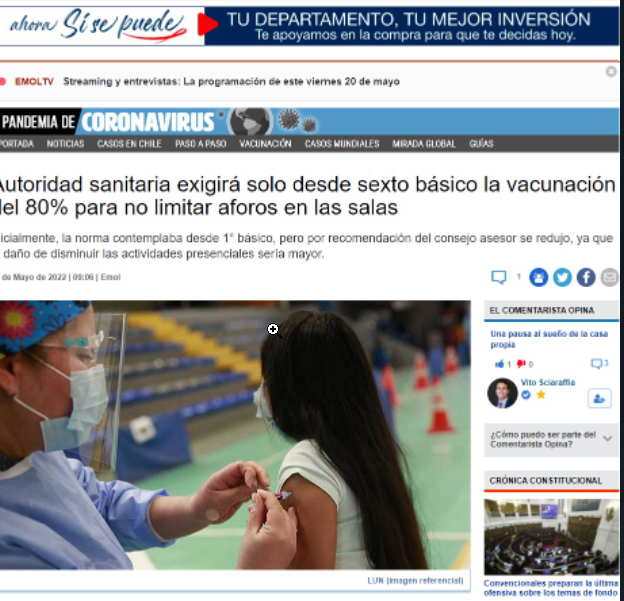 Jorge_Felipe_'s tweet photo. @Mineduc @emol esta noticia esta confirmada que a partir de sexto basico pediran vacuna? https://t.co/T4uCdhqAqe