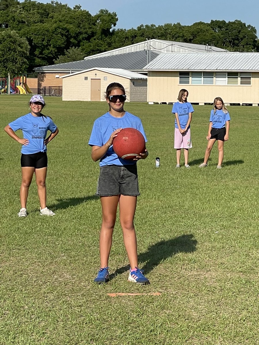 blueegg3r's tweet photo. Today was our first kickball game in the 5th grade tournament! One of my students created our team name, another designed a logo and got his mom to screen print shirts! Love the #math theme!!!! @CitrusGrove_VCS @volusiaschools #vcsmath https://t.co/GTJEV9VXNh