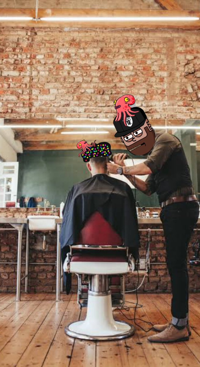 Ruggs hair salon open for business.
Dishing out shimmy x squid lid cuts.
@ThePossessedNFT @zJennyGirl @CosaMonstraNFT 
#ShimmyGang #SpamGang #SquidSquad