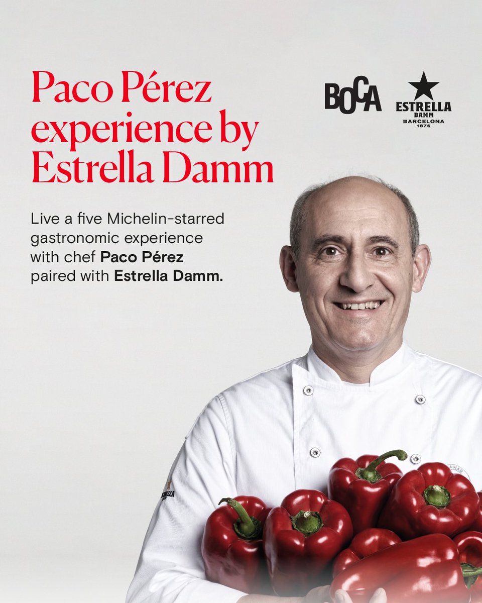 Paco Pérez Experience by Estrella Damm (Day 1 - SOLD OUT!) - mailchi.mp/boca/paco-prez…