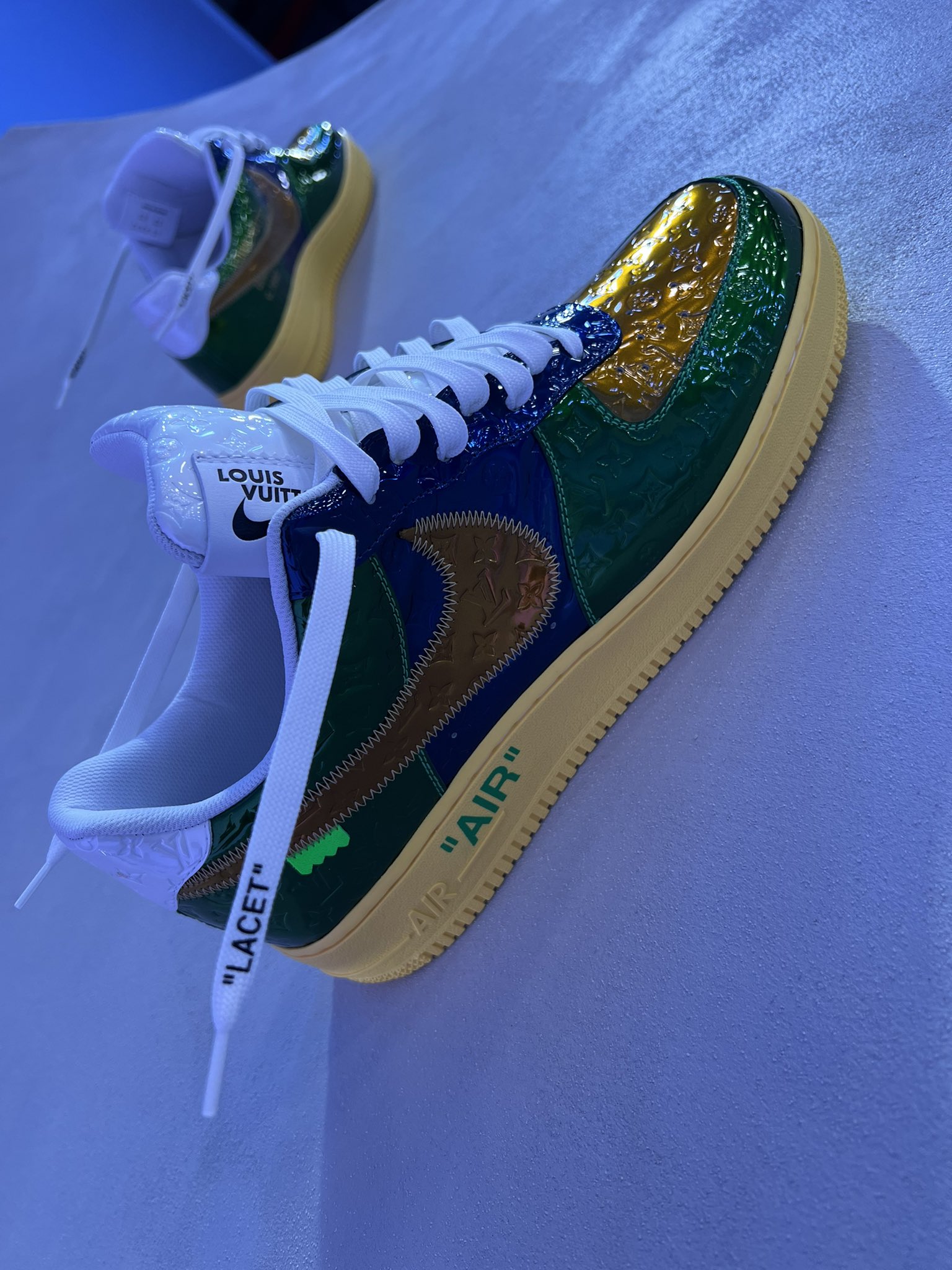 brendandunne on X: Louis Vuitton x Nike Air Force 1s with the