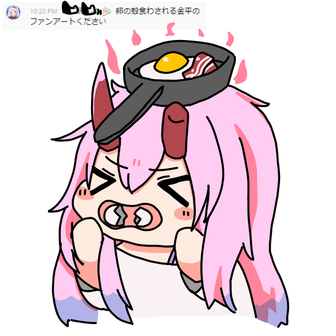 卵のtwitterイラスト検索結果