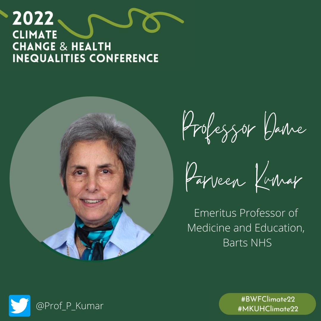 BapioWF's tweet photo. Keynote speaker Dame Parveen Kumar shares a poignant talk on climate change and addressing the unmet needs in women’s health. 

@Prof_P_Kumar @BAPIOUK @PaedED @NHSBartsHealth 
#MKUHClimate22 #BWFClimate22 https://t.co/VOmZm3fI9H