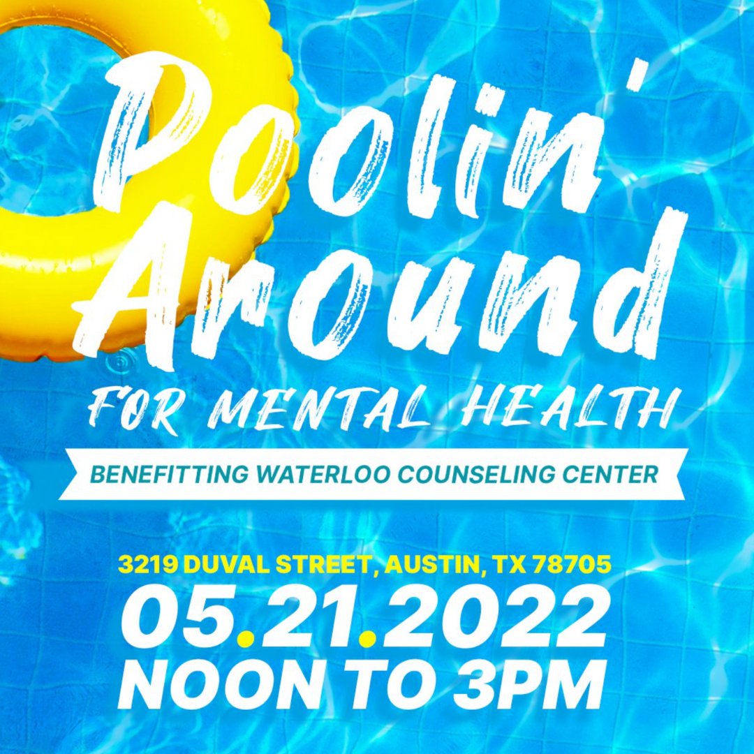 WaterlooCounsel's tweet image. Take the plunge and grab your tickets to Poolin’ Around for Mental Health, a casual pool party benefitting Waterloo! Support LGBTQIA+ affirming mental health services and make a splash with us tomorrow! 
eventbrite.com/e/poolin-aroun…