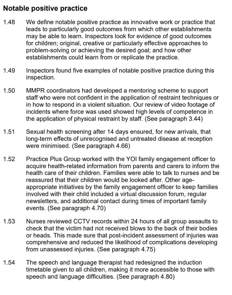 3 months in post and SLT made it into the HMIP inspection report for positive practice 🤗🙌🏻