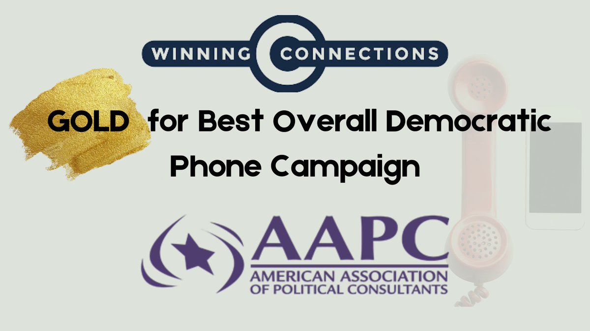 WinConInc's tweet photo. We are honored to have earned recognition from the @AAPC Pollie Awards!

Best Overall Democratic Phone Campaign for our work helping to elect Dearborn's first Arab American Mayor, @AHammoudMI. We are tremendously proud to have secured a #WinningConnection for Mayor Hammoud. https://t.co/E7RVbvXExb