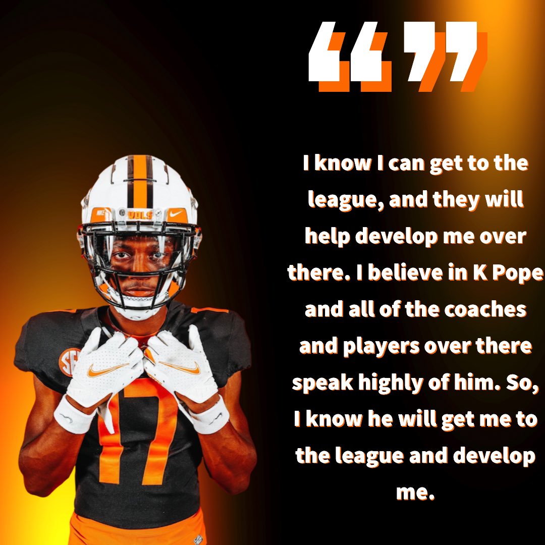 Volunteer Country on SI on Twitter "Elite WR carnelltate_ on