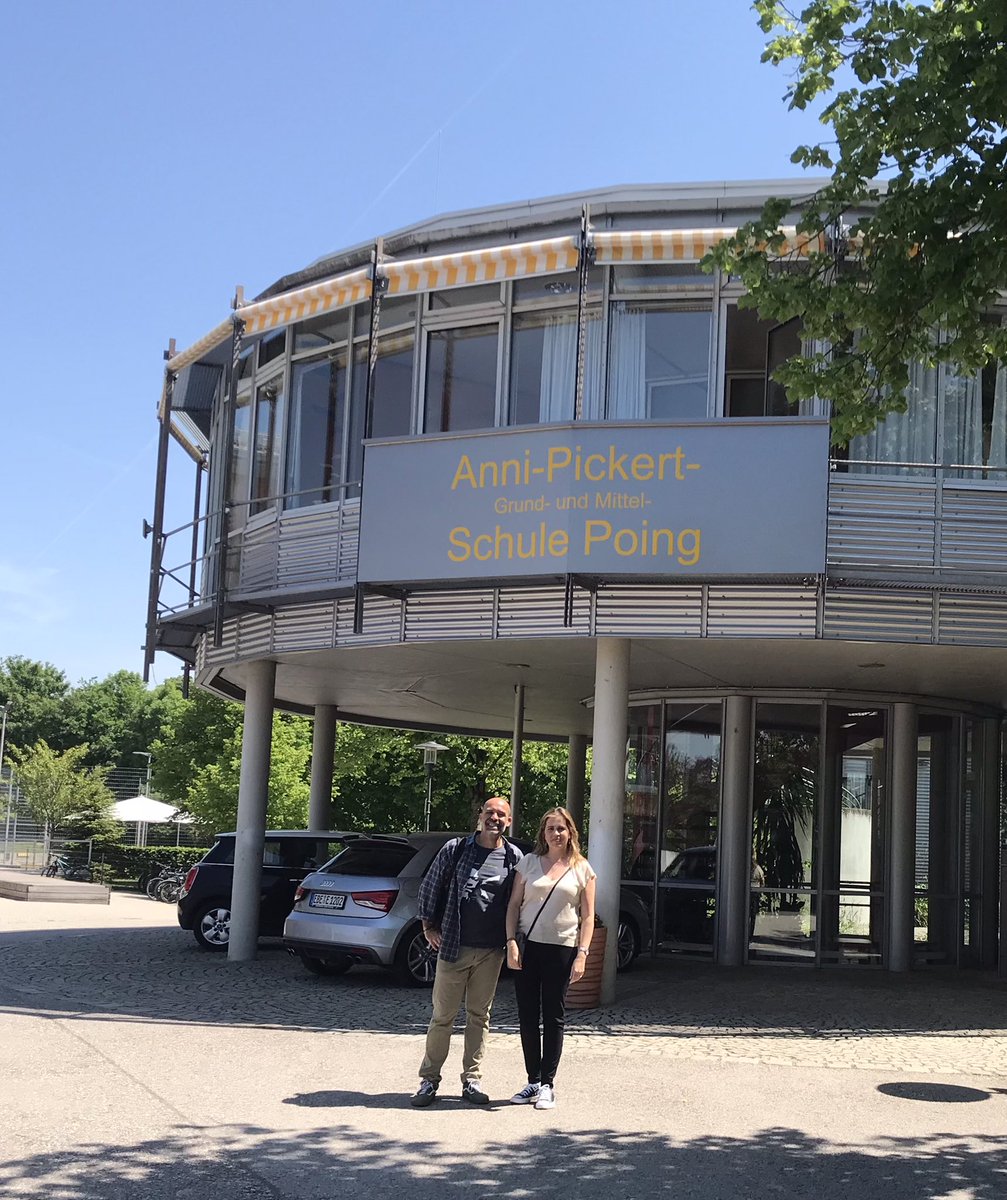 PabloLizcano13's tweet photo. Última visita en Múnich al centro público “Anni Pickert Schule”, en Poing. Estuvimos trabajando con las clases de 10 grado, 1 grado y 4 grado. Muchas gracias por la acogida tanto del profesorado como del alumnado.
#ProyectoErasmus @ctifmadrideste @ceipeljarama @MTDHF #IF_CMadrid https://t.co/YStd3DxCE8