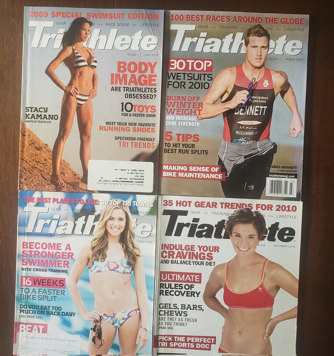 bbculp's tweet photo. A few more from the "sex sells" era of @TriathleteMag. My editor's note during this time was typically just apologizing for the cover, which was always the publisher's idea. https://t.co/GI5mH5sKig