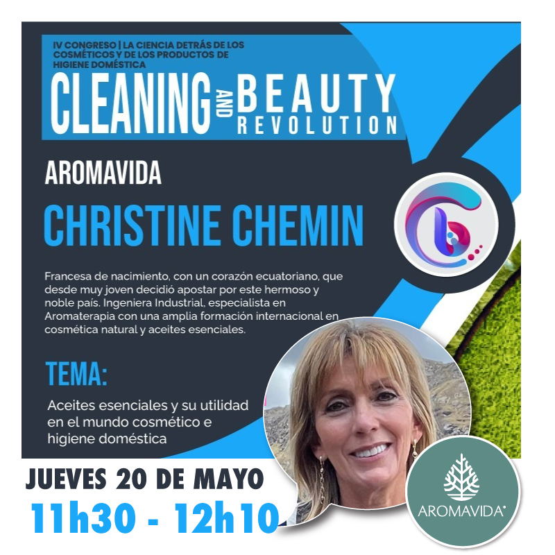 Aromavida_Ec's tweet photo. Te invitamos al IV CONGRESO / LA CIENCIA DETRÁS DE LOS COSMÉTICOS Y DE LOS PRODUCTOS DE HIGIENE DOMÉSTICA 
Hora: 11h30 - 12h10

#SomosOrgánicos 🍃
#SomosNatural 🍃
#SomosAromavida 🍃 https://t.co/GlQCnHK5p9