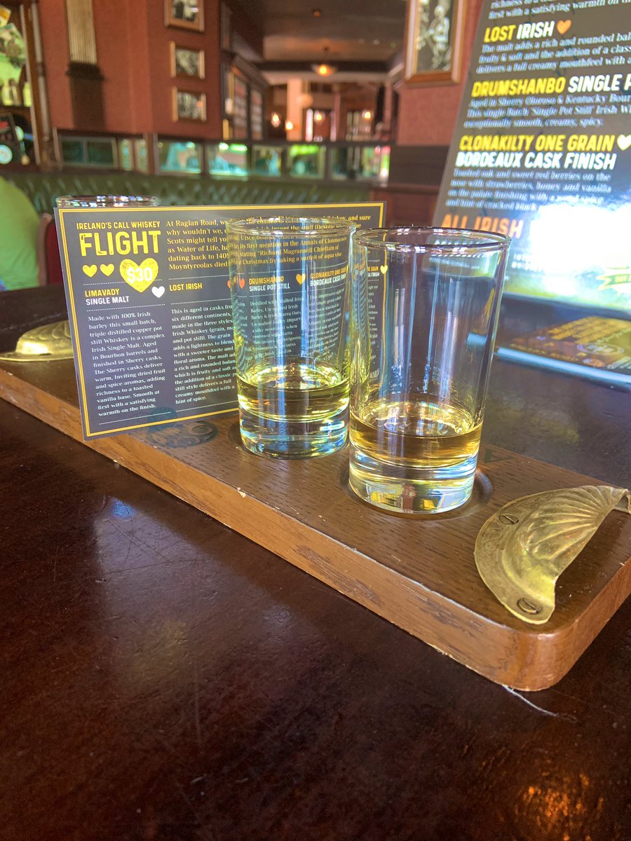 bebefehr's tweet photo. Celebrate #WorldWhiskeyDay on 5/21 with the Ireland’s Call Whiskey Flight @RaglanRoadPub, highlighting boutique makers across all four of Ireland’s provinces. #whiskey #irishwhiskey #orlando https://t.co/qDo2atCr1h