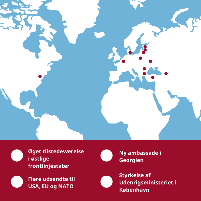 DanishMFA's tweet image. Bred aftale om styrkelse af dansk diplomati 🇩🇰

Partierne bag det nationale kompromis om dansk sikkerhedspolitik er enige om at styrke Danmarks diplomatiske kampkraft med i alt 110 mio. 2022 og 23.

Læs mere her: via.ritzau.dk/pressemeddelel… 
#dkpol