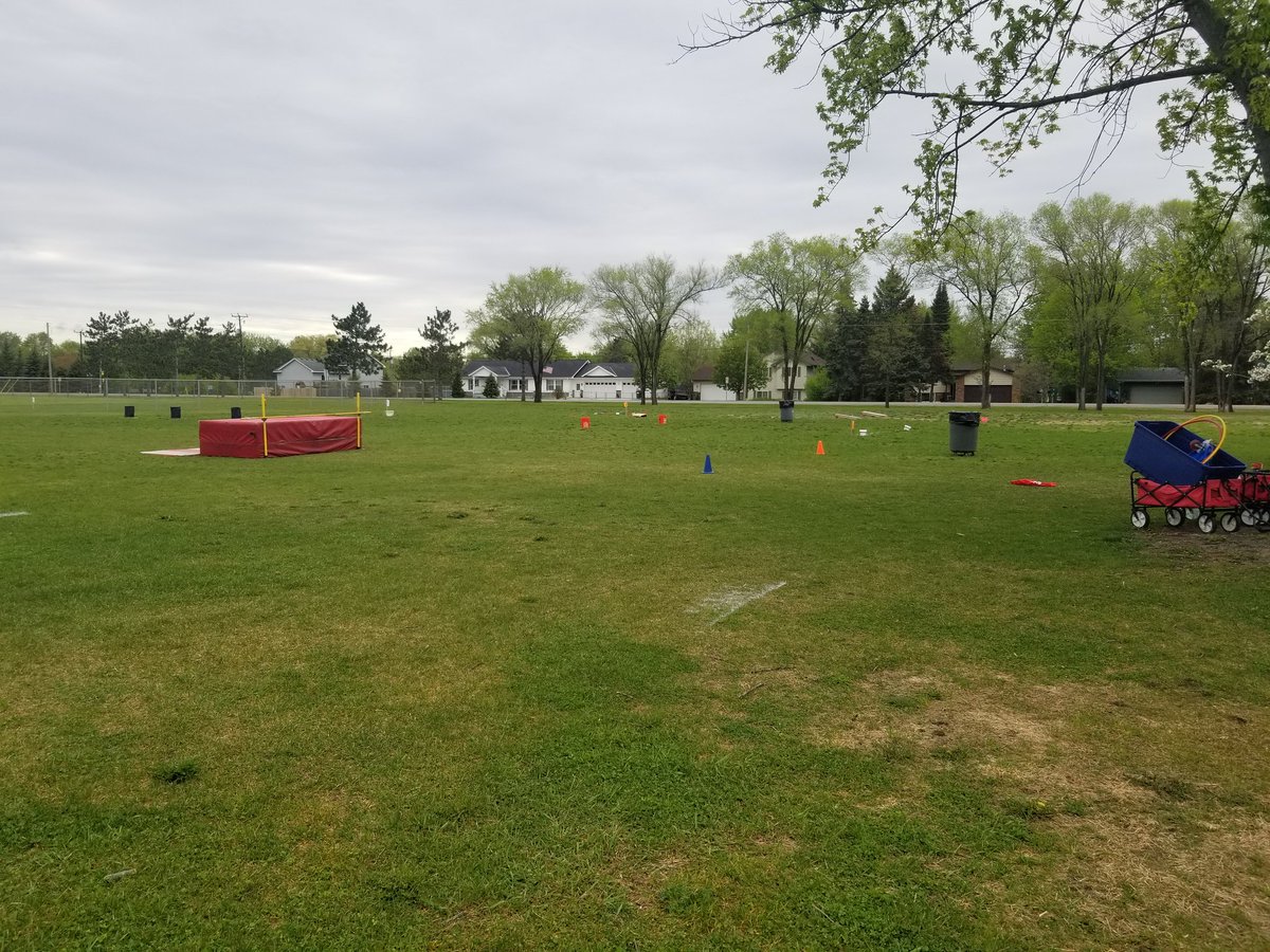 PWE_PhyEd's tweet photo. After a 2 year hiatus, Pinewood field day is back! Set up for a day of fun! #montimagic #pwemagic https://t.co/HjMKDuXwSj