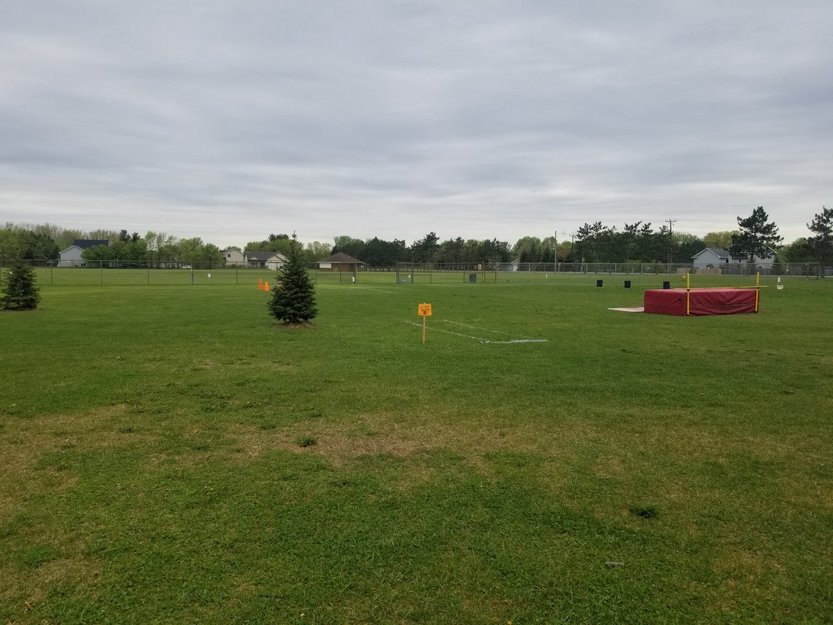 PWE_PhyEd's tweet photo. After a 2 year hiatus, Pinewood field day is back! Set up for a day of fun! #montimagic #pwemagic https://t.co/HjMKDuXwSj