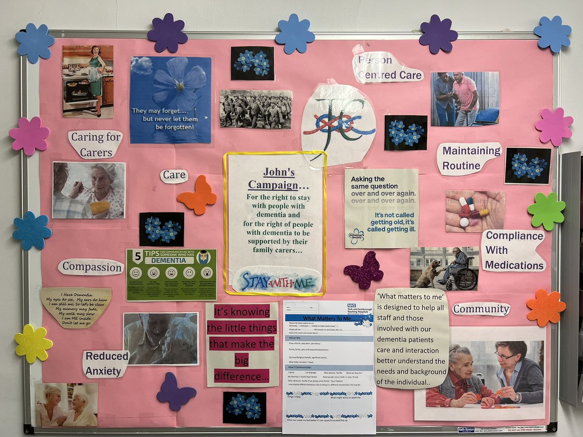 Dementia awareness week… information boards. All were fantastic, congratulations to ASU who came first and ward 37 who were runners up. <a href="/YSTeachingNHS/">York and Scarborough Teaching Hospitals NHS FT</a> <a href="/Pitstopcal/">Caroline Johnson 💙</a> <a href="/JenLee1983/">Jenni Lee</a> <a href="/AMHunter06/">Alice Hunter</a>
