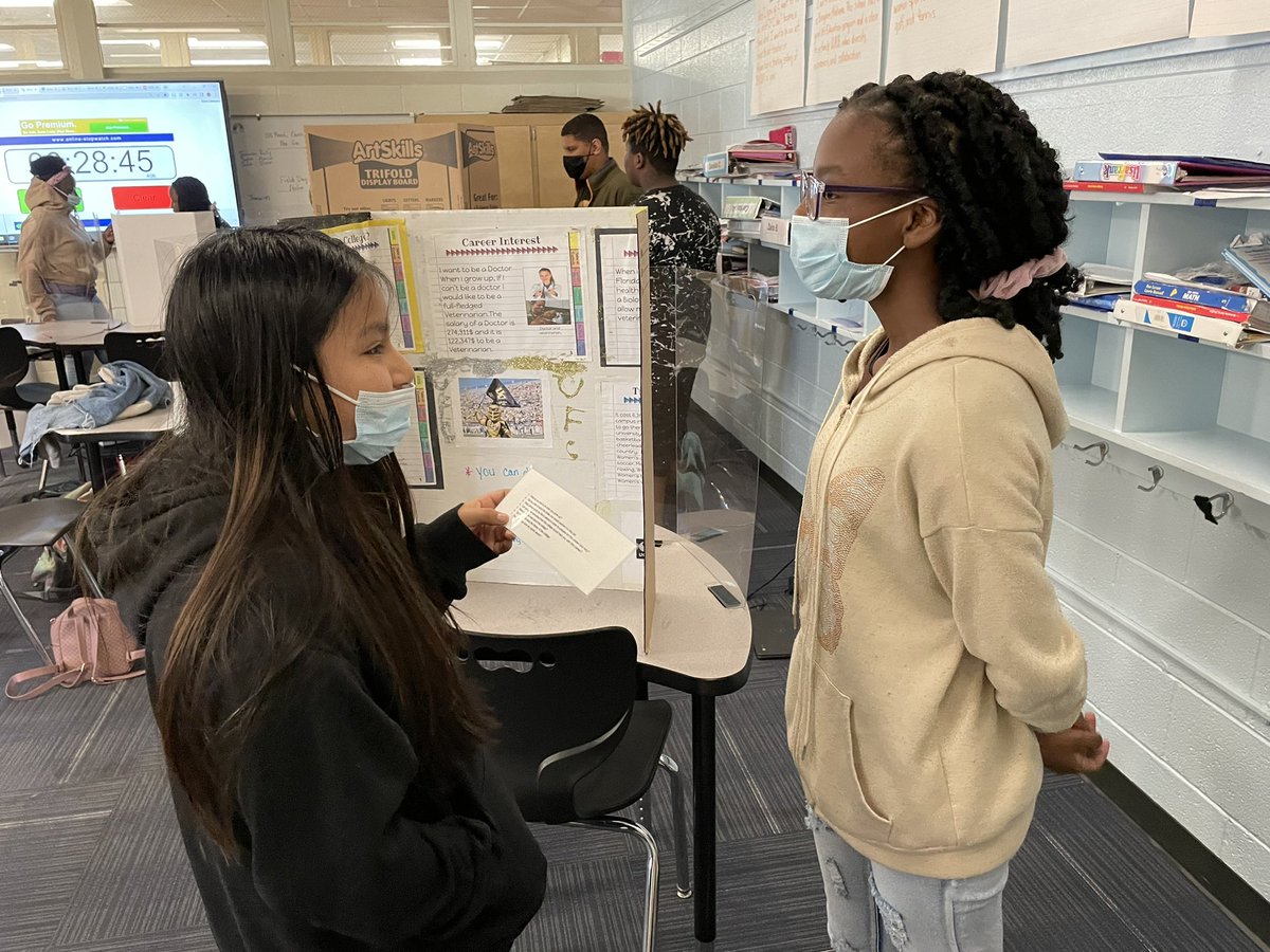Mrs___Ross's tweet photo. Practicing for our College and Career fair! The Rosstonians are excited! @ConderStars @ConderAIMS https://t.co/jR3qCdLLAy