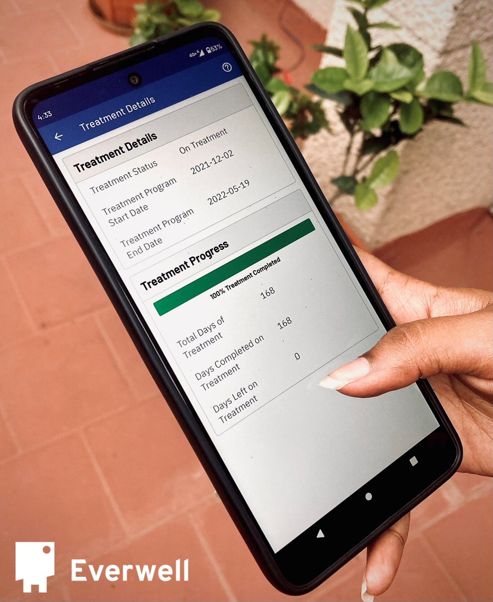 everwell_health's tweet photo. In order to support individuals on treatment, the #HubHealthCompanion app provides all treatment and adherence related information just a click away, empowering them to digitally interact with their health care providers and engage in their treatment journey. https://t.co/PhZCpngRSh