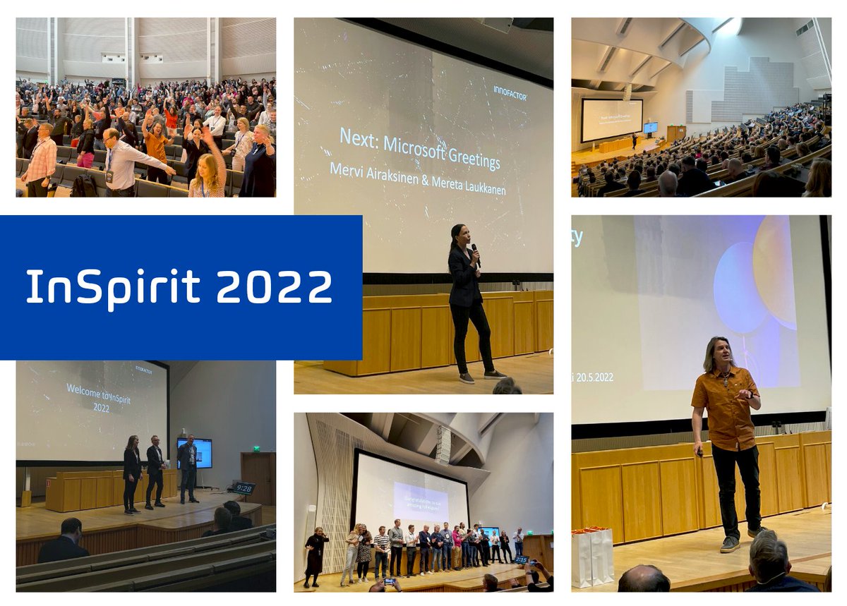 innofactor's tweet photo. After two years of virtual employee events, our Nordic colleagues were finally able to gather together to celebrate InSpirit 2022, Innofactor's annual event for all employees.
#ModernDigitalOrganization #PeopleFirst #CreatingSmiles #InSpirit2022 #microsoftpartner https://t.co/ExAFhKMFLq