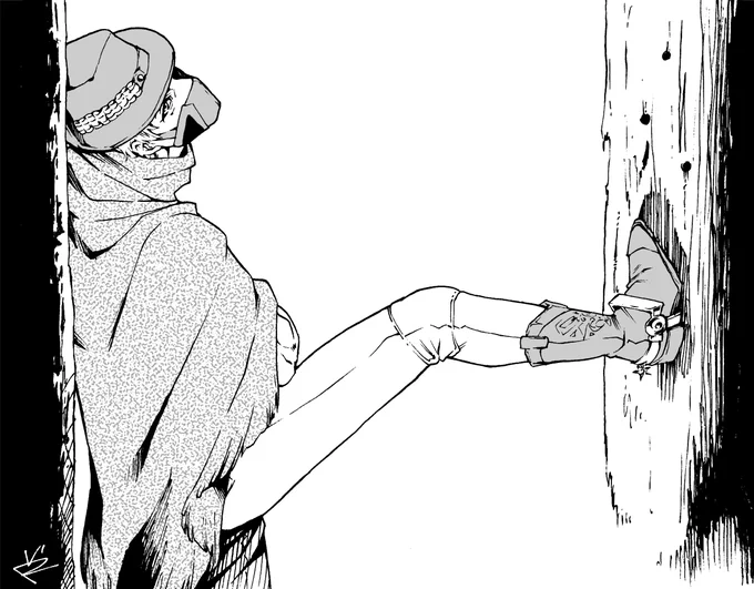 このところの推し描きまとめ
1〜2枚目は最近見た西部劇映画で見たガンマン仕草
#ErronBlack 