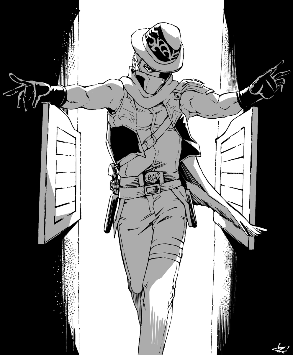 このところの推し描きまとめ
1〜2枚目は最近見た西部劇映画で見たガンマン仕草
#ErronBlack 