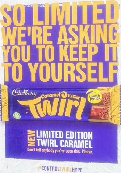 JanieMcColl's tweet photo. @CadburyUK Can't wait to try this! @TwirlCaramel #ControlTwirlHype https://t.co/XqPPFsZidw