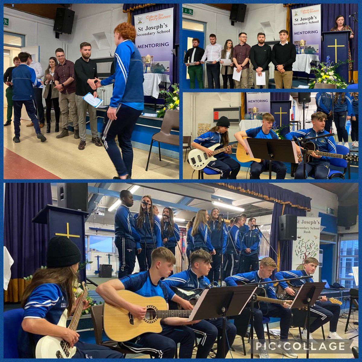 ciaranreade's tweet photo. A brilliant night to end a brilliant year - TY Grad’22! Congrats to all award winners, especially Stephen Boyle, TY Student of the Year! Outstanding performances &amp; reflections! Thanks to @LouiseNiChon, form teachers &amp; @stjosephsrush staff for the work they’ve done with the group! https://t.co/3fLQgzWbpT
