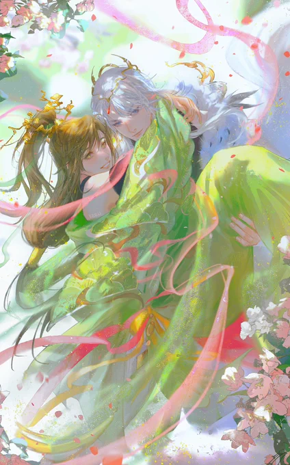 520快乐(n˘v˘•)¬!!送上我儿的结婚照!!!#oc #暮兮 