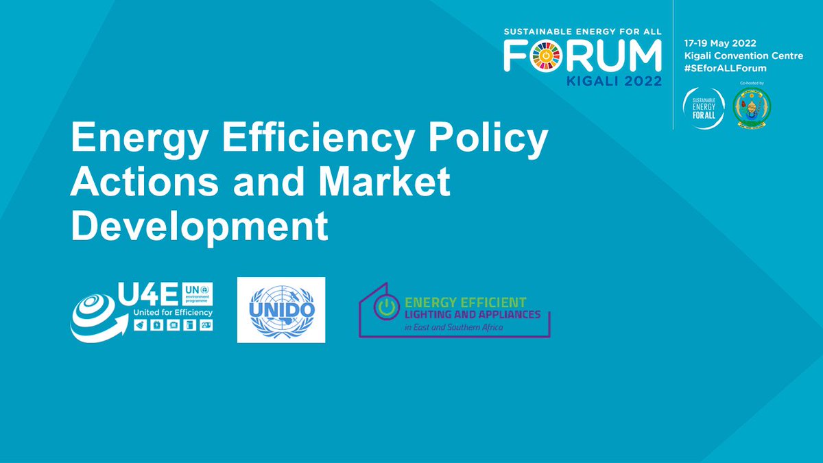 U4Efficiency's tweet image. Thank you to everyone who was able to attend our #SEforALLForum Capacity Building Hub session, Energy Efficiency Policy Actions and Market Development, with @UNIDO yesterday.
If you weren’t able to attend, you can download a copy of the presentation at: united4efficiency.org/resources/u4e-…
