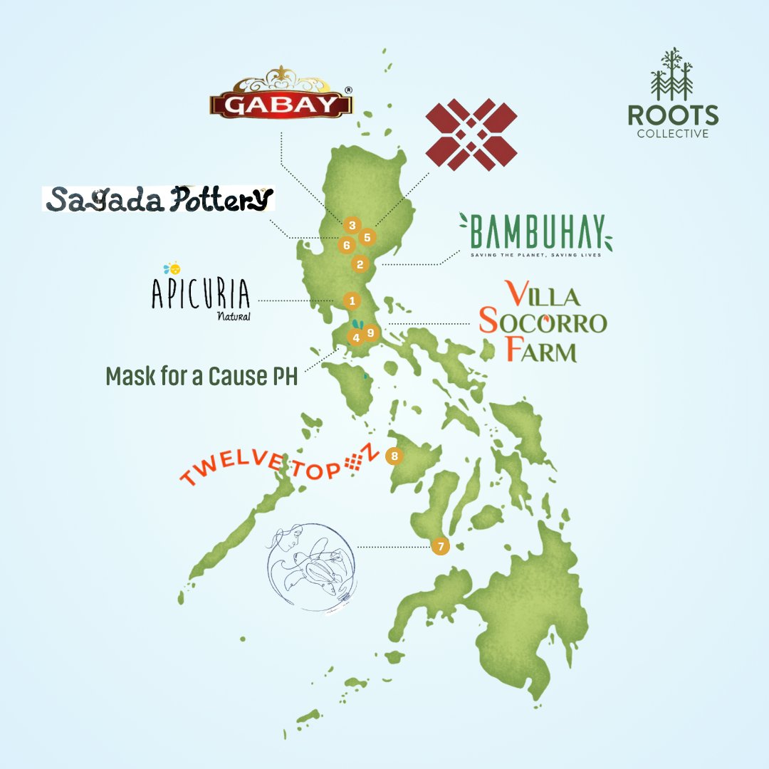 GetRootedPH's tweet photo. We're glad to bring you the third phase of our Community Impact Map! 😍

Featuring our new social enterprise partners this 2022, we're going to feature them one by one over the next few weeks🌷

#trylocalph #supportlocal #shoplocal #sustainableliving #sustainable #inclusive https://t.co/F85USlkbI6