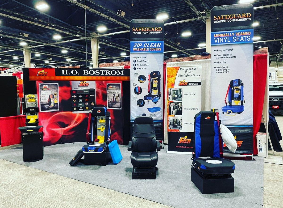 HOBostrom's tweet photo. Good morning Harrisburg, it’s show time!We’re here 5/20-5/21!
Stop by to learn more about:
-Zip Clean machine washable zip-off seat covers
-Rite Hite adjustable seat belts
-the SecureAll SCBA locking system
#zipclean #cleancab #firefighter #firetruck #emsweek #ems https://t.co/v1NDLT1rCH