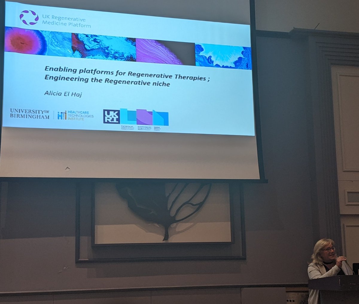 Professor Alicia El Haj @KnudsenAlicia delivers the Keynote Lecture at the 2022 Bioengineering in Ireland Conference