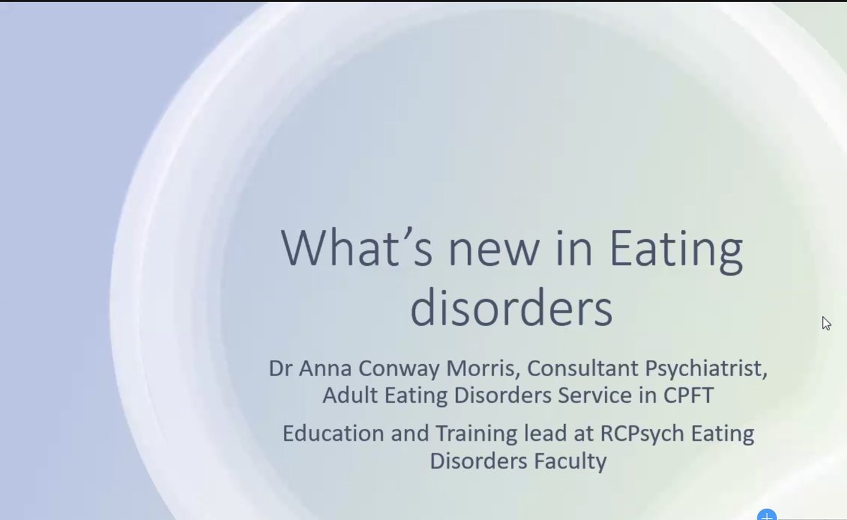 ManalMaraghy1's tweet photo. ⁦@rcpsychEastern⁩ #EastDivConf
What is new in Eating Disorders? Looking forwards to the talk by ⁦@AconwayM⁩ ⁦@rcpsychEDFac⁩ https://t.co/HUxqeMziRD