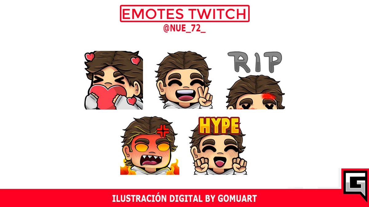 GomuArt's tweet photo. Buenos días, gente volveré a abrir comisiones aquí en Twitter, les dejo algunos ejemplos de mis #emotes de #twitch 🧐❤️

Aquí dejo también mi instagram donde subo mas de mis piezas: https://t.co/9CD7AjfK2f 🙌

#TwitchStreamers #twitchstreamer #ilustration #Chibi #emoteartist https://t.co/jS87YVOzzb