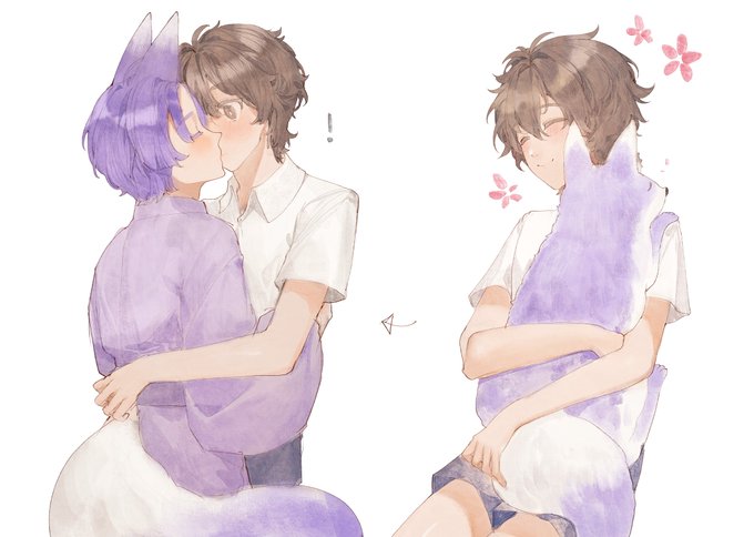 「tail hug」 illustration images(Latest｜RT&Fav:50)