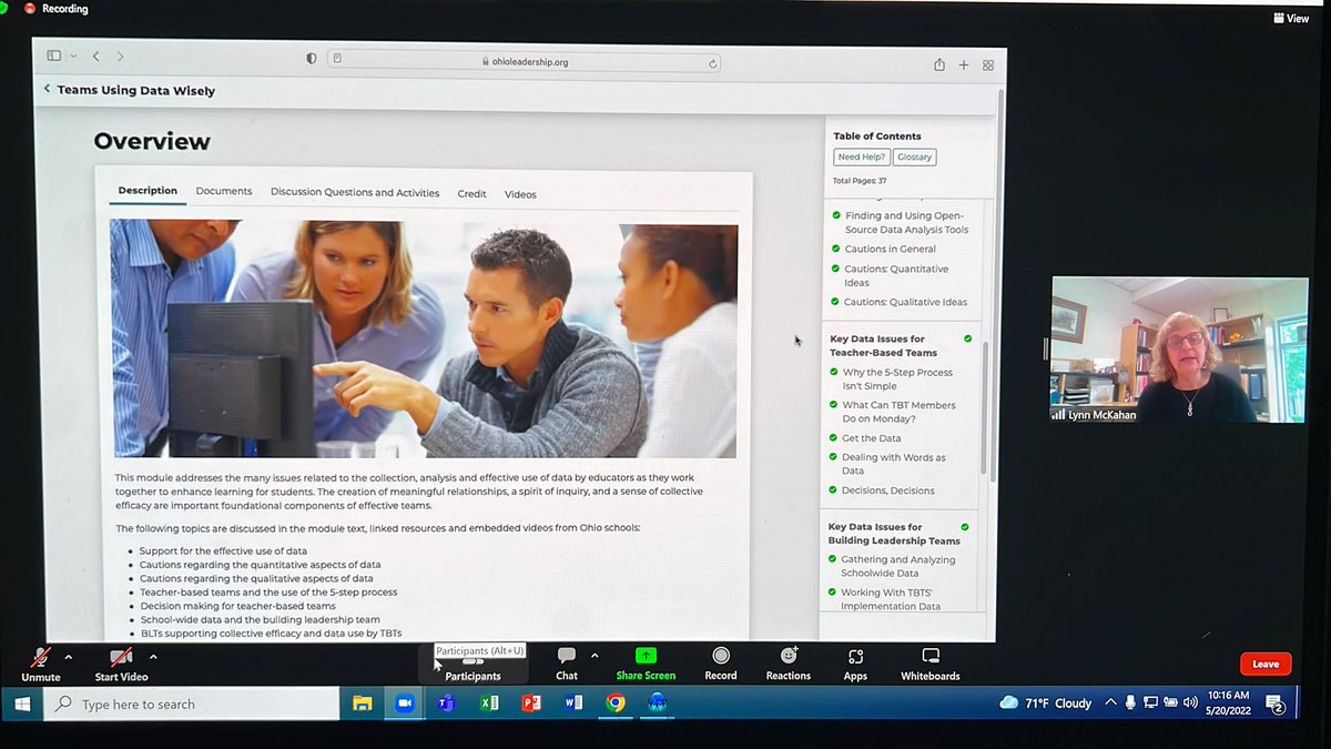 StacyHunsinger's tweet photo. @OHEdLeadership leading the way through leveraging OLAC’s resources, Ohio experts, and tools power Ohio’s Improvement Process!! #ThankYou #grateful https://t.co/qJ6tcGZFJh