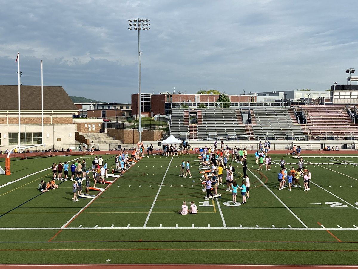 Senior cornhole tournament is underway! <a href="/NAHS1619/">NAHS</a>