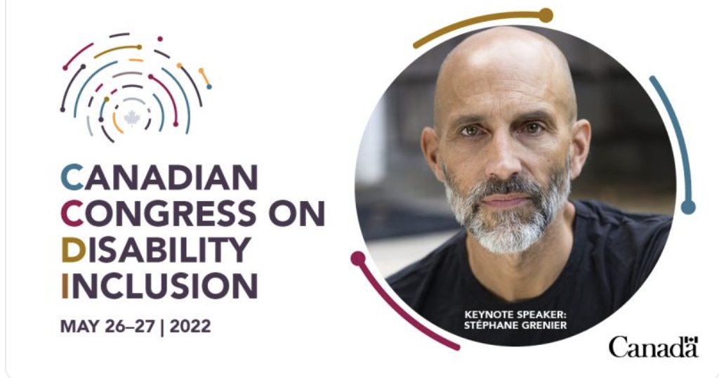 s_grenier's tweet photo. I'm looking forward to speaking at the First Annual Canadian Congress on Disability Inclusion.

This virtual, interactive, and inclusive event, taking place May 26 &amp; 27, is free and open to the public. 

Register via the link:https://t.co/JgcUQ15q12

#innovatingtogether https://t.co/gPBIE0to4u