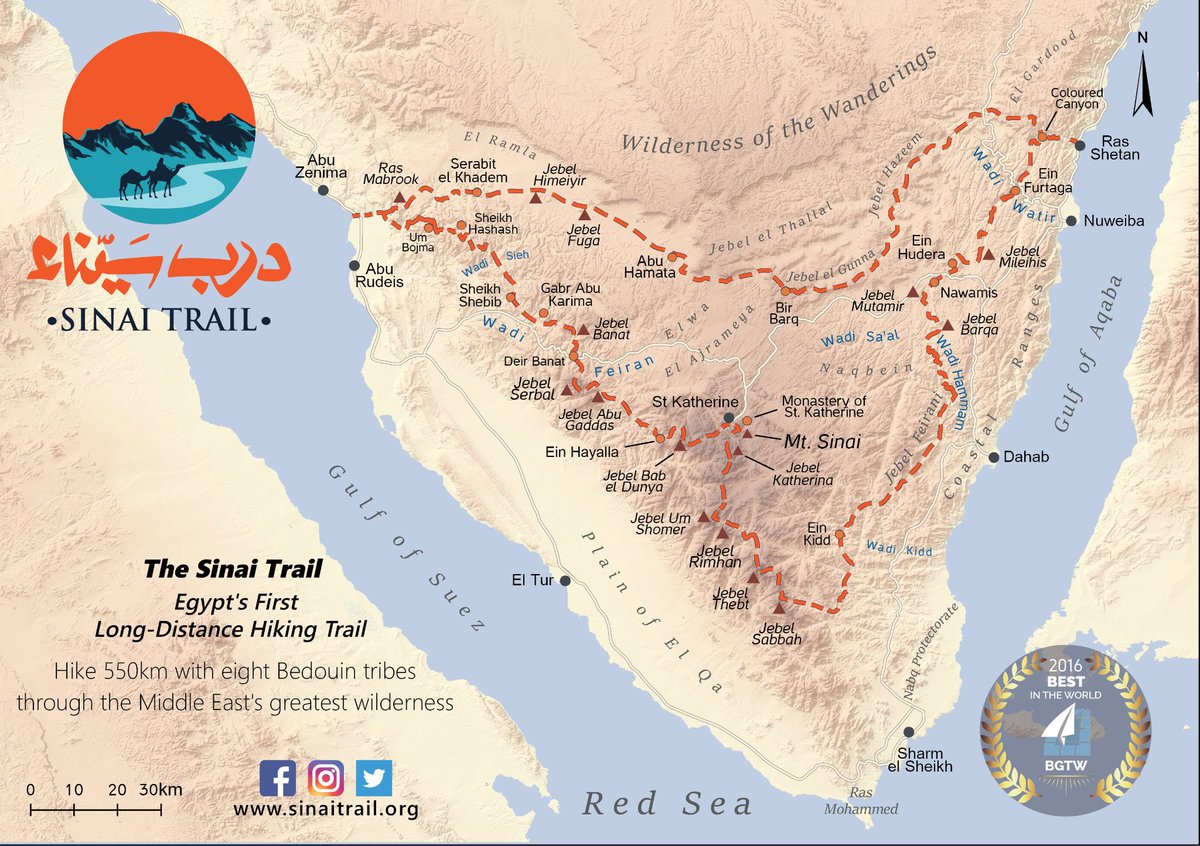 sinaitrail's tweet photo. The Sinai Trail will be running its 1st ever thru hike of the full trail this Oct! Running 550km over 52 days it'll cross the lands of all 8 Bedouin tribes in S. Sinai, taking hikers deep in2 one of the world's most fabled wildernesses. See https://t.co/XdekY6eLOg &amp; DM to join ⭐️ https://t.co/dor2LpICEF