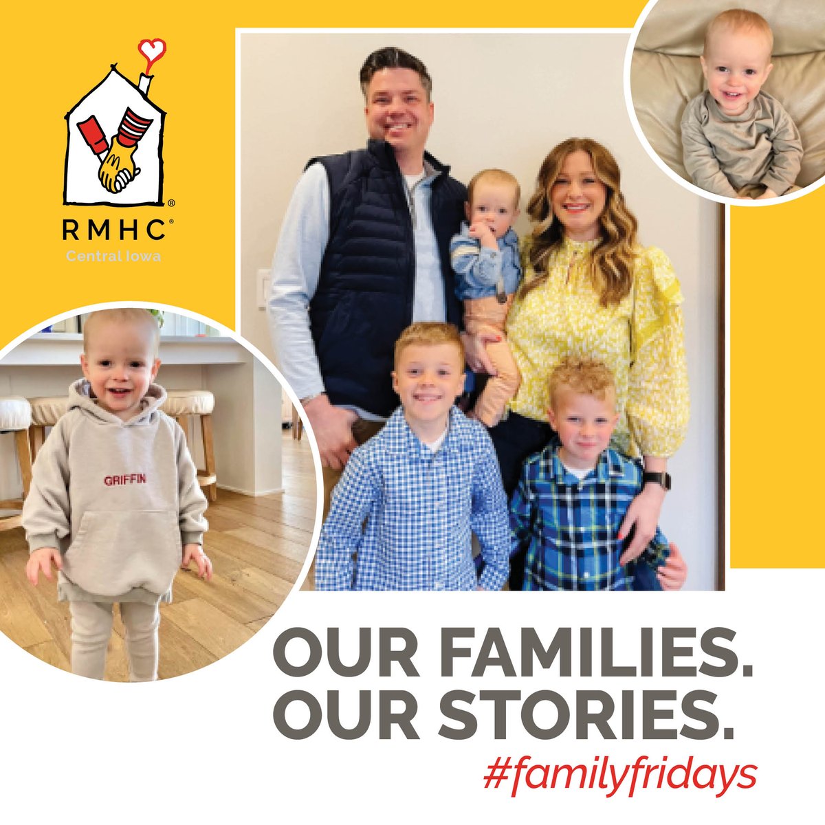 We love feel good Fridays! Let us reintroduce you to Griffin who received Mercy NICU care after his birth in August 2020. His mother, Lindsay has provided an update on his progress and her experience with the RMHCCI.

Full update here: ow.ly/k3Ux50Je8w0

#familyfridays